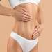 abdominoplastia en Barcelona - Abdominoplastia recortada de cuerpo femenino con abdomen plano y malla dibujada