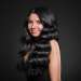 belleza del cabello negro