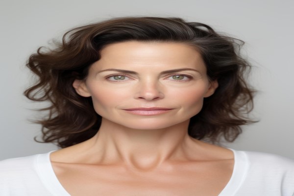 Para qué sirve el ácido hialurónico - Retrato de una mujer blanca hermosa de piel limpia y natural