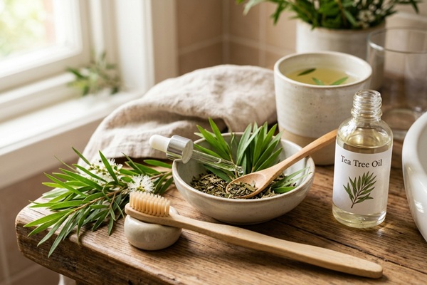 Envase con extracto de productos naturales para tratar infecciones bucales