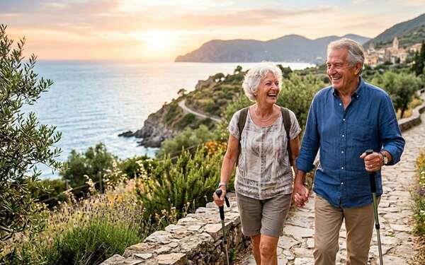 Longevidad - Personas mayores disfrutando una vida más larga y saludable gracias a los tratamientos modernos de las clínicas de longevidad